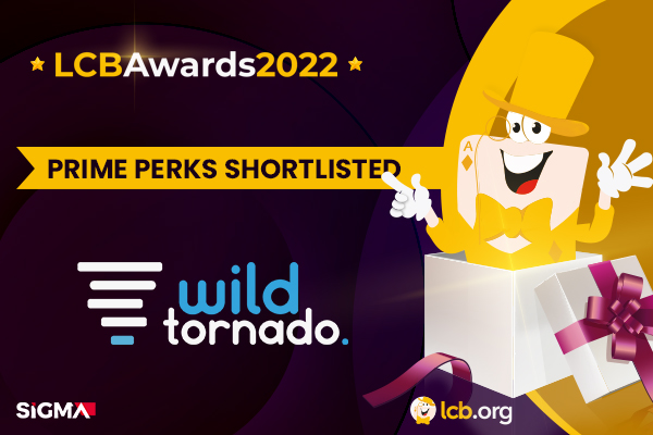 Wild Tornado Casino is a finalist in the LCB Awards 2022
